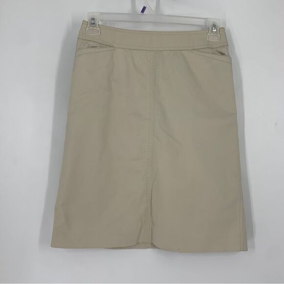 Ann Taylor Size 6 khaki Color Straight Skirt - Picture 1 of 9